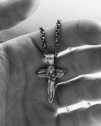 Srebrny krzyż VIRGIN MARY with BABY JESUS na Arena.pl