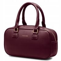 PUCCINI Torebka Damska Mała Kuferek Skóra Ekologiczna Bordowa BK2251019M-3B