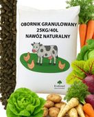 NAWÓZ OBORNIK GRANULOWANY BYDLĘCY KURZY 25KG 40L ORGANICZNY NATURALNY