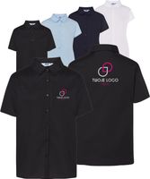 Koszula damska z krótkim rękawem TWÓJ HAFT LOGO GRAFIKA firmowa