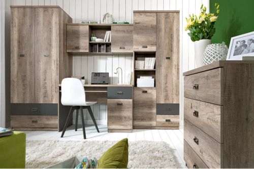 Szafka Wisząca Ścienna Malcolm Black Red White na Arena.pl