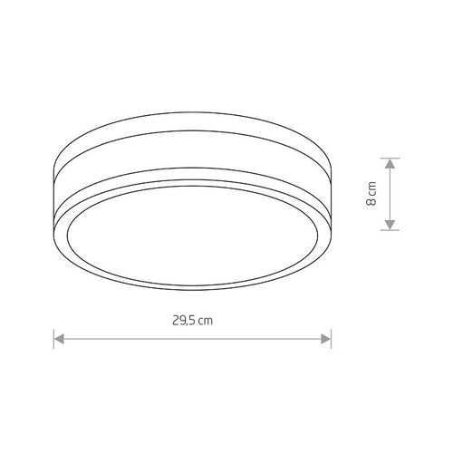 Plafon do łazienki Malakka 9501 srebrna lampa ledowa 18W 4000K na Arena.pl