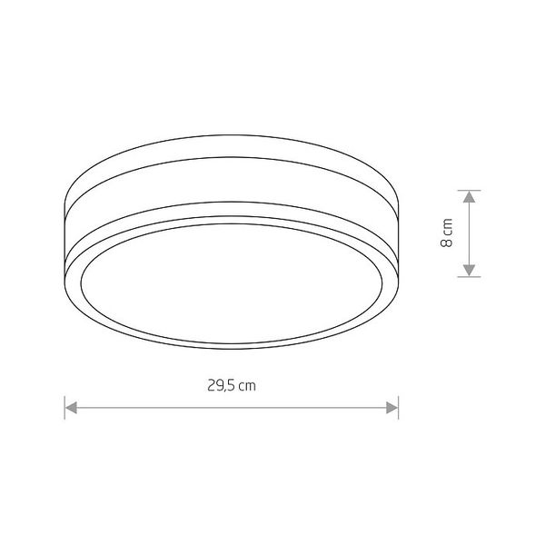 Plafon do łazienki Malakka 9501 srebrna lampa ledowa 18W 4000K zdjęcie 3