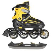 Łyżworolki 2w1 NH18190 Nils Extreme czarno-pomarańczowe 34-38