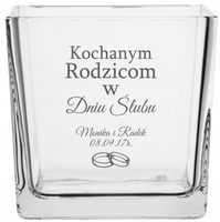 Wazon z grawer PREZENT podziękowanie dla rodziców