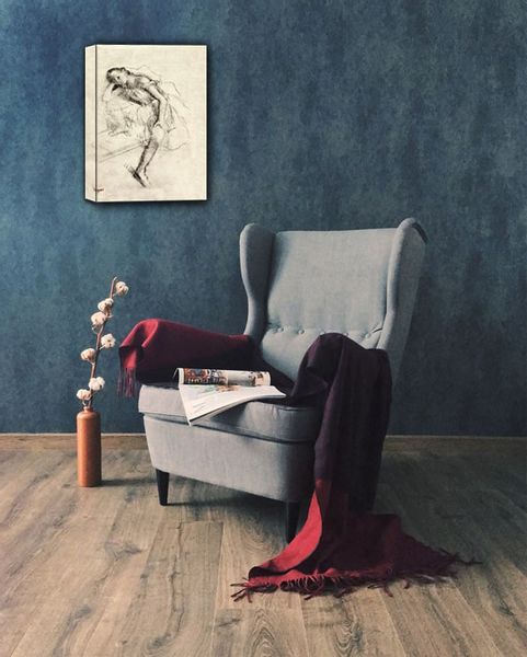 Dancer at Rest, Edgar Degas - obraz na płótnie 70x100 cm zdjęcie 2