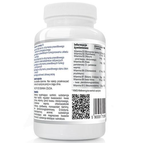 WITAMINA B Complex 50 JUNIOR DO SSANIA DLA DZIECI na Arena.pl