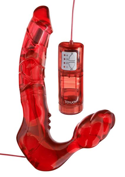Bend Over Boyfriend Vibrator Red zdjęcie 1