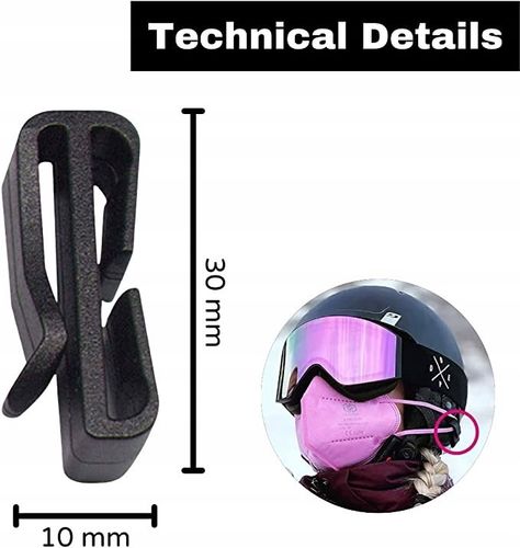 klips do kasków narciarskich klips do masek 12szt na Arena.pl