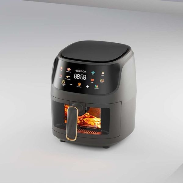 FRYTKOWNICA BEZTŁUSZCZOWA AIR FRYER LINBOX CZARNA zdjęcie 4