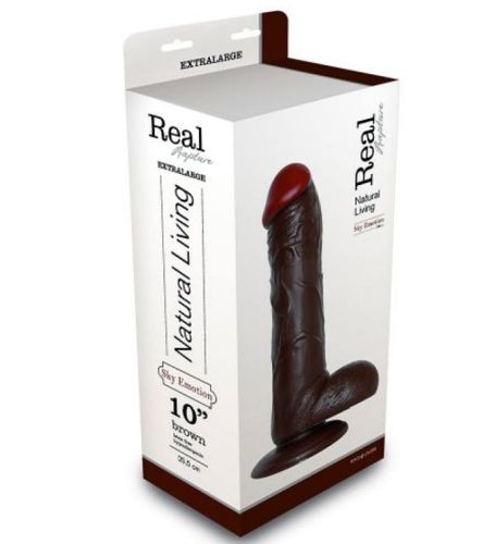 Mega brązowe dildo Rapture na Arena.pl