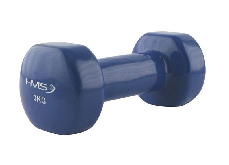 Hantla żeliwna pokryta winylem HMS 3 kg zdjęcie 1
