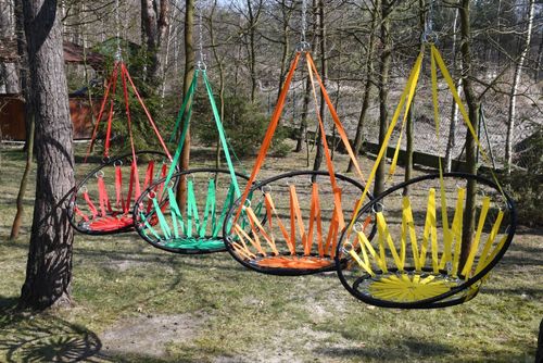 Huśtawka gniazdo - pomarańczowa na Arena.pl