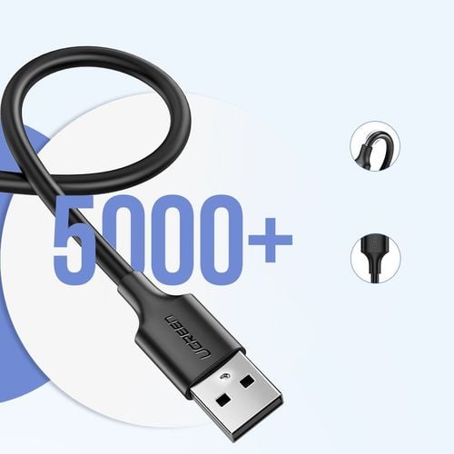 kabel przewód usb - micro usb 2.4a 480mbps 1.5m czarny na Arena.pl