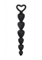 silicone anal beads   black
