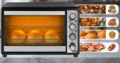 PIEKARNIK ELEKTRYCZNY WOLNOSTOJĄCY Z TERMOOBIEGIEM 45L ROŻNO DUŻY na Arena.pl