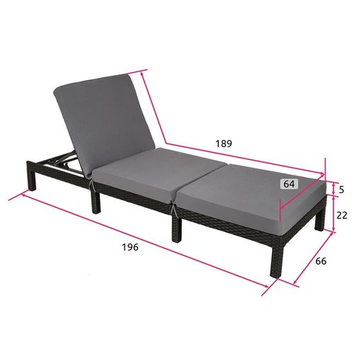 Leżak ogrodowy polirattan Sofia na Arena.pl