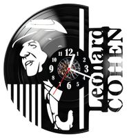 Zegar ścienny z płyty winylowej Leonard Cohen 1670.14