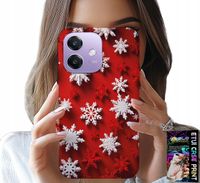 ETUI DO OPPO A40 / A40M - PŁATKI ŚNIEGU, ŚNIEG, GWIAZDKI, ŚWIĘTA
