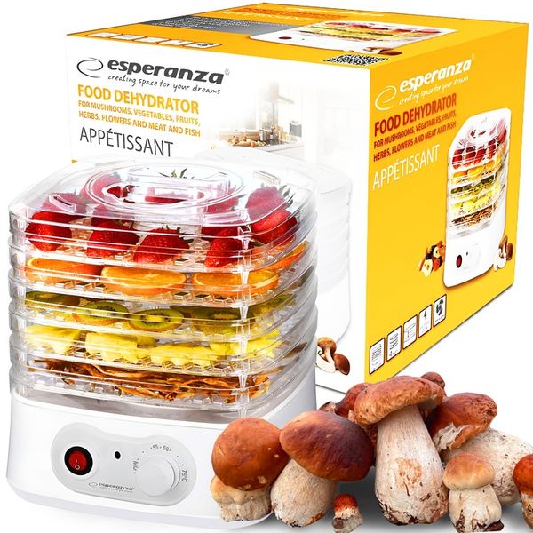SUSZARKA DO GRZYBÓW OWOCÓW WARZYW ZIÓŁ MOCNA 250W ESPERANZA EKD004 zdjęcie 1