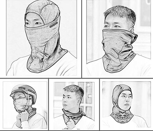 Kominiarka ciepła ROCKBROS LF7345BK na twarz usta na Arena.pl