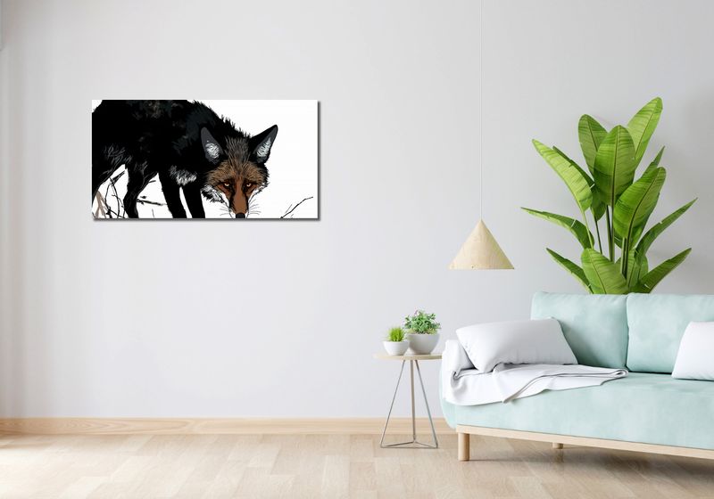 Obraz 100x50cm Nieufny Lis zdjęcie 2