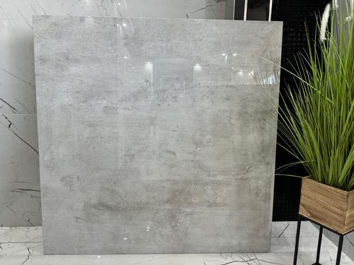 Płytka GRES beton jasny 120x120 POLEROWANY nowoczesny gres wielkoformatowy na Arena.pl