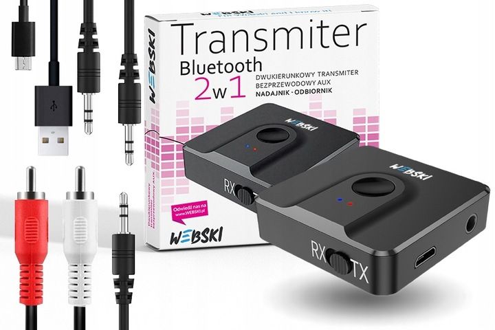 TRANSMITER AUDIO BLUETOOTH NADAJNIK/ODBIORNIK AUX zdjęcie 3