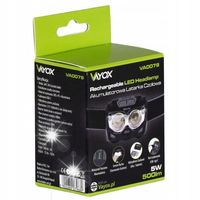 LATARKA CZOŁOWA AKU 500lm LED USB-C - VAYOX
