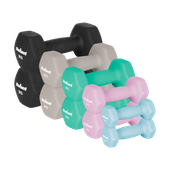 Hantelki żeliwne neoprenowe HEX zestaw 30kg  do ćwiczeń fitness Rebel