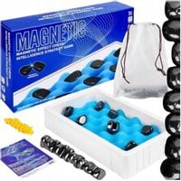 STRATEGICZNA GRA W SZACHY KAMIENIE MAGNETYCZNE EDUKACYJNE KULKI ZESTAW