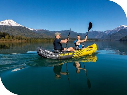 Kajak 2os. Explorer K2 Intex 68307 Pompka Wiosla MODEL 2024 na Arena.pl