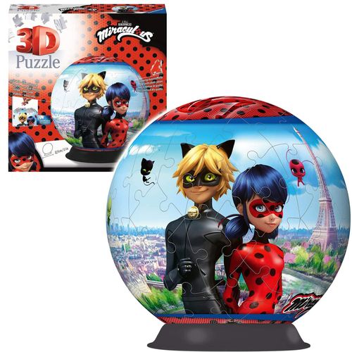 RAVENSBURGER Puzzle 3D Kula: Miraculous 72 elementy na Arena.pl