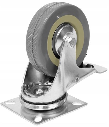 KÓŁKA MEBLOWE OBROTOWE GUMOWE CICHE KOŁA ŁOŻYSKOWANE ZESTAW 4 KÓŁEK na Arena.pl