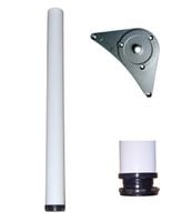 Noga do stołu blatu prosta A 710 fi 60 BIAŁA