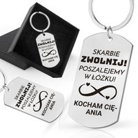 Brelok do Kluczy z Grawerem dla Faceta Męża Chłopaka faceta Prezent