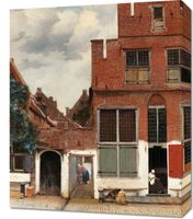 Obraz 50x60cm The Little Street, Vermeer Vintage do Salonu