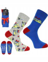 Skarpety Męskie Walentynkowe Zabawny Wzorek Na Prezent 2-pary MORAJ 43-45