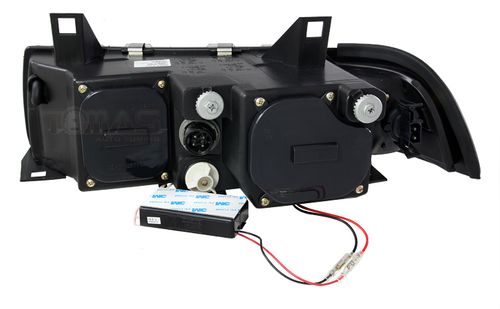 Reflektory lampy przednie BMW E36 CCFL ringi coupe na Arena.pl