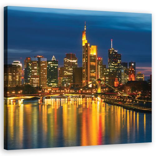 OBRAZ NA PŁÓTNIE Skyline Nowy Jork Noc na Arena.pl