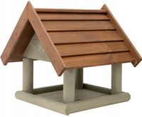DUŻY karmnik dla ptaków DREWNIANY impregnowany OZDOBA budka XXL