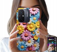 ETUI DO XIAOMI REDMI 12C - KOLOROWE KWIATKI, STOKROTKI FUTERAŁ CASE