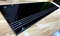 Czarne gładkie błyszczące płytki na schody 100x30 WYSOKI POŁYSK super black