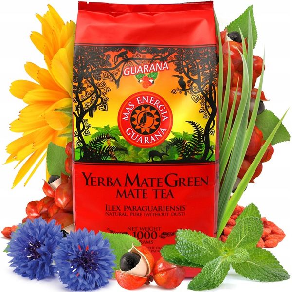 Yerba Mate Green COLON MAS ENERGIA GUARANA 2x 1KG Brazylia Paragwaj zdjęcie 3