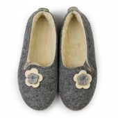 Bambosze damskie kapcie góralskie ciepłe wełniane