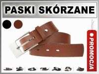 D2/S Pasek DAMSKI SKORZANY 4cm SZEROKI 2 KOLORY