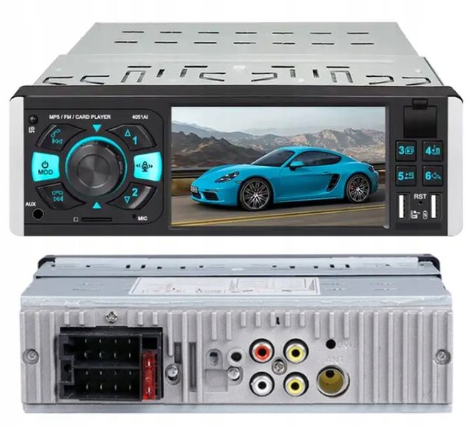 Radio Samochodowe 1DIN 4,1" BLUETOOTH USB AUX SD MIRROR LINK PILOT zdjęcie 9
