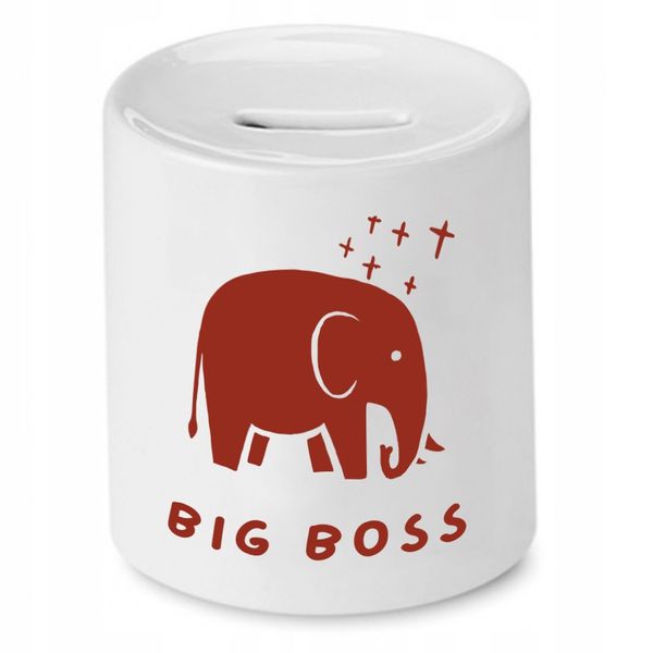 Skarbonka Dla Szefa Szefowa Big Boss Prezent Z Nadrukiem Ze Zdjęciem zdjęcie 1