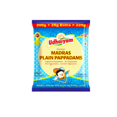 Papady Madras Plain Pappadams Udhaiyam 225g