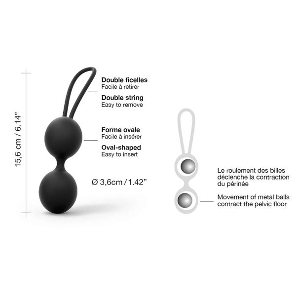 Dorcel Dual Balls Black zdjęcie 3